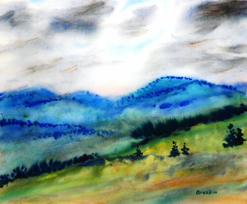 Carpathian mood de Aleksandr Breskin, Obra en papel a la venta en Singulart