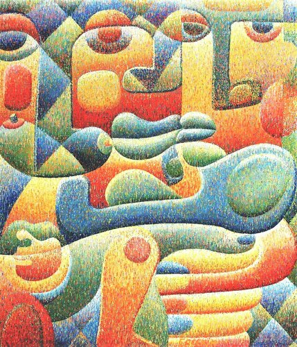 Green kiss von Aleksandr Breskin, Malerei kaufen auf Singulart
