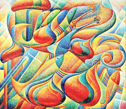 Три стихии von Aleksandr Breskin, Malerei kaufen auf Singulart