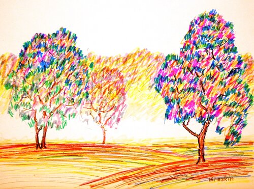 Утренний туман di Aleksandr Breskin, Opera su carta in vendita su Singulart