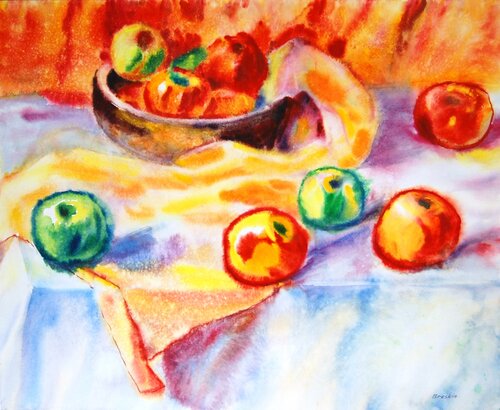 Яблочный праздник van Aleksandr Breskin, Schilderij te koop op Singulart