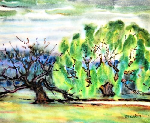 Two destinies van Aleksandr Breskin, Schilderij te koop op Singulart