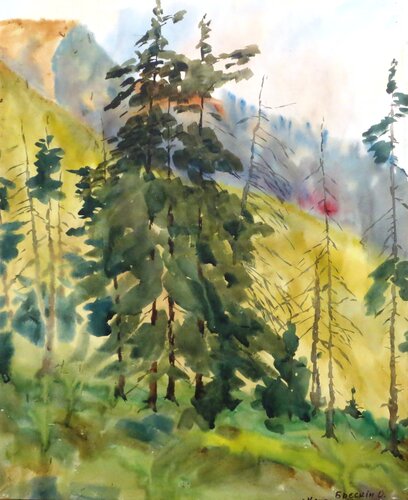 Карпатская осень by Aleksandr Breskin, Painting for Sale on Singulart