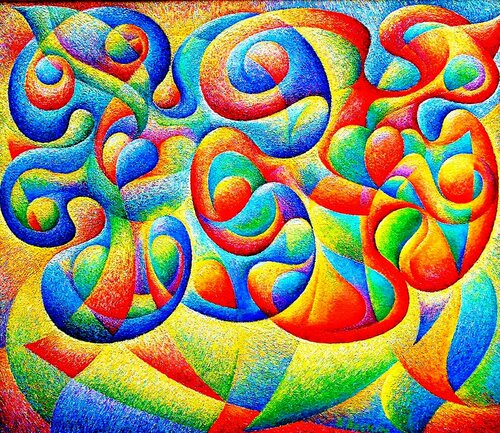 Flowers in love di Aleksandr Breskin, Pittura in vendita su Singulart