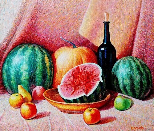 Watermelon flavor di Aleksandr Breskin, Pittura in vendita su Singulart