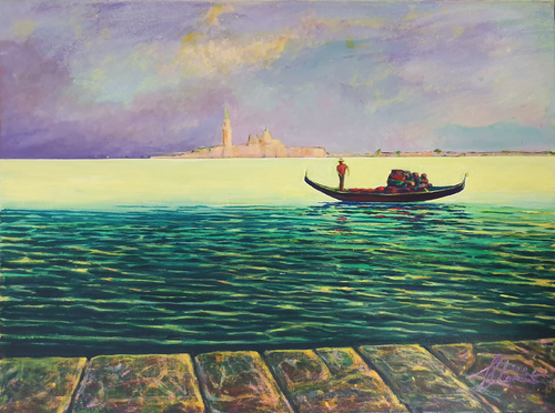 Venezia #14 van Shlomit Aharonovitch, Schilderij te koop op Singulart