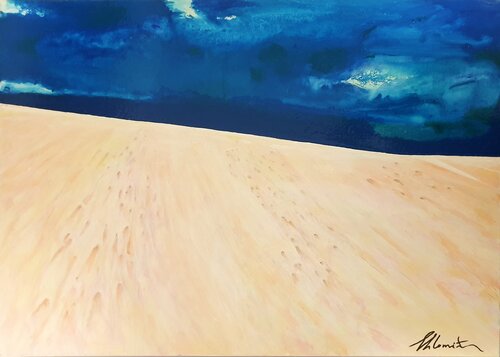 Footprints in the Sand by Shlomit Aharonovitch, Painting for Sale on Singulart