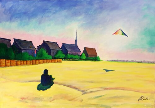 The Kite von Shlomit Aharonovitch, Malerei kaufen auf Singulart