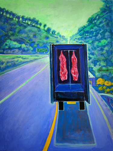 Jerusalem Road di Shlomit Aharonovitch, Pittura in vendita su Singulart
