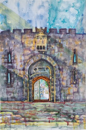 Gates of Jerusalem von Shlomit Aharonovitch, Malerei kaufen auf Singulart