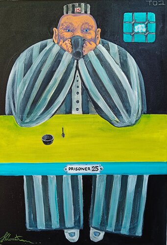 Prisoner 25 van Shlomit Aharonovitch, Schilderij te koop op Singulart