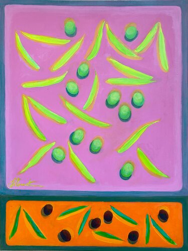 Morning. Olive Harvest von Shlomit Aharonovitch, Malerei kaufen auf Singulart