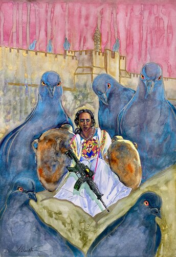 My Neighbor von Shlomit Aharonovitch, Malerei kaufen auf Singulart