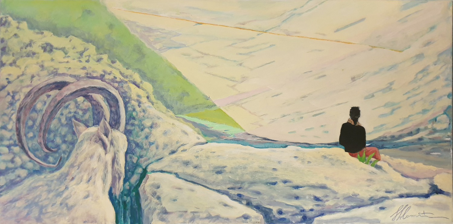 Judean Desert, En Gedi Shlomit Aharonovitch Dipinto originale in vendita