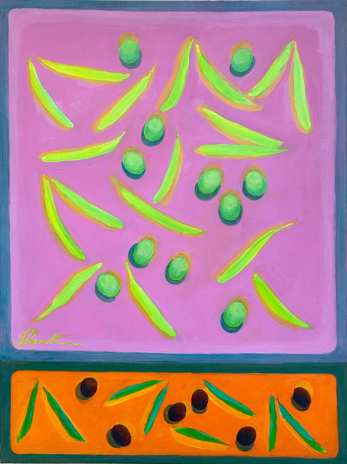 Morning. Olive Harvest Shlomit Aharonovitch