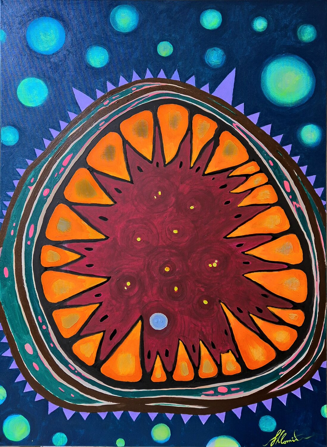 Fifth Degree of Protection Shlomit Aharonovitch Originalgemälde zu verkaufen
