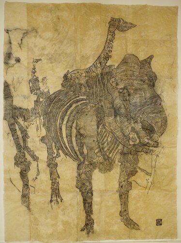 Dévoration Lente I van Vincent Verdeguer, Tekening te koop op Singulart