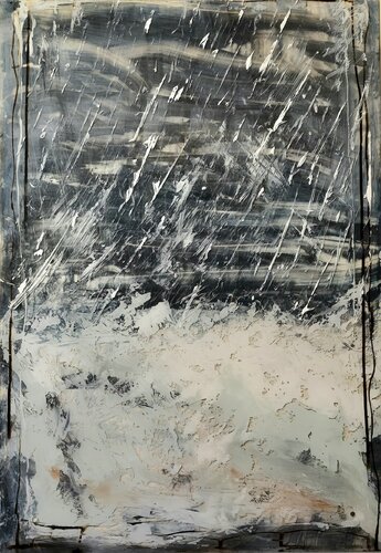 Snowstorm by Maija Vanhatapio, 油畫 for Sale on Singulart
