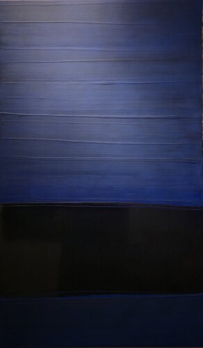 BLACK BLUE BLACK VECTEUR von Frédéric Halbreich, Malerei kaufen auf Singulart