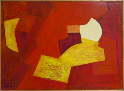 Composition Parcheminée by Frédéric Halbreich, Painting for Sale on Singulart