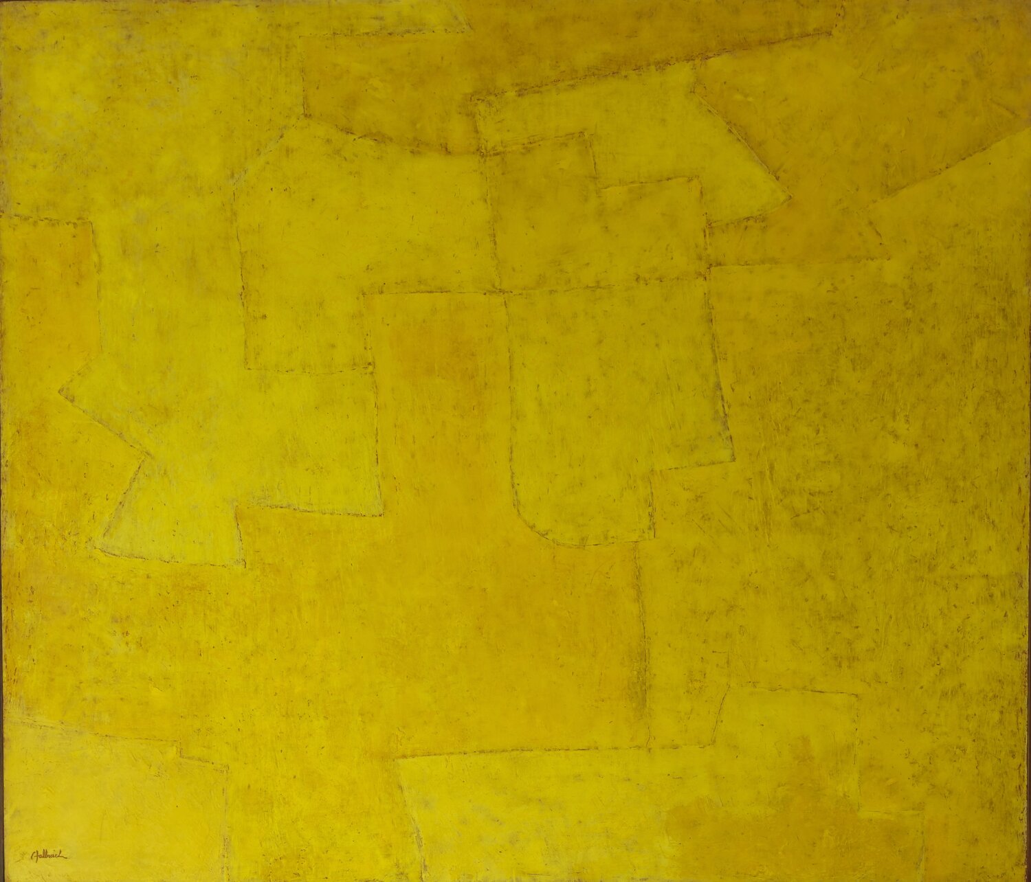L'ORCHESTRE JAUNE Frédéric Halbreich Original painting for sale