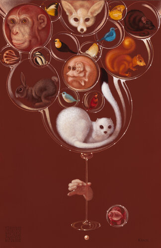 La coupe animale di Lukas Kandl, Pittura in vendita su Singulart