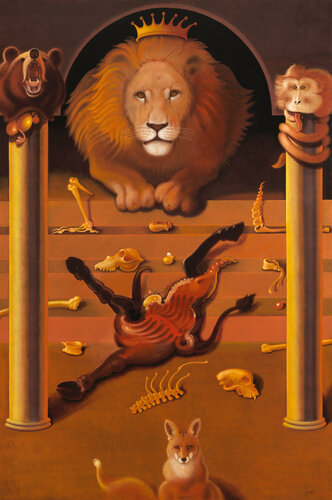 La Cour du Lion von Lukas Kandl, Malerei kaufen auf Singulart