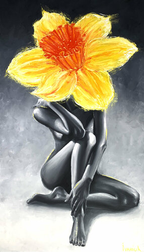 All eyes on me van Elena Ivaniuk, Schilderij te koop op Singulart