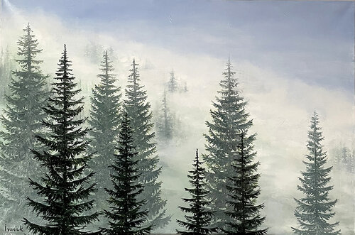 Gentle morning. von Elena Ivaniuk, Malerei kaufen auf Singulart