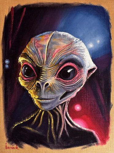 Alien di Elena Ivaniuk, Pittura in vendita su Singulart