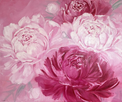 Peonies von Elena Ivaniuk, Malerei kaufen auf Singulart