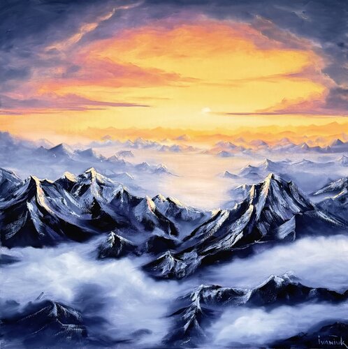 Above the Earth, Beneath Eternity von Elena Ivaniuk, Malerei kaufen auf Singulart