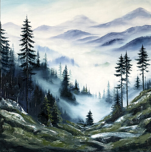 Breath of the Mountains von Elena Ivaniuk, Malerei kaufen auf Singulart