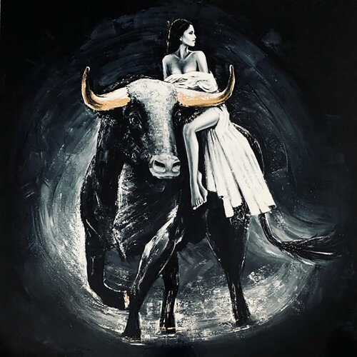 Zeus and Europe van Elena Ivaniuk, Schilderij te koop op Singulart