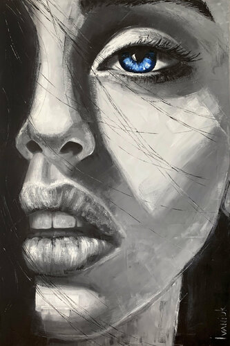 The Sky in the eyes II van Elena Ivaniuk, Schilderij te koop op Singulart