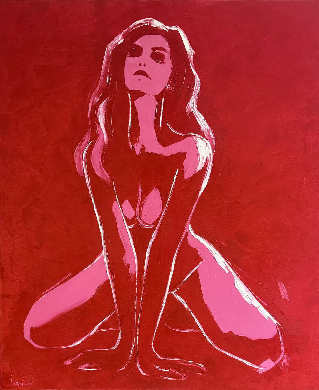 Woman on Red Elena Ivaniuk