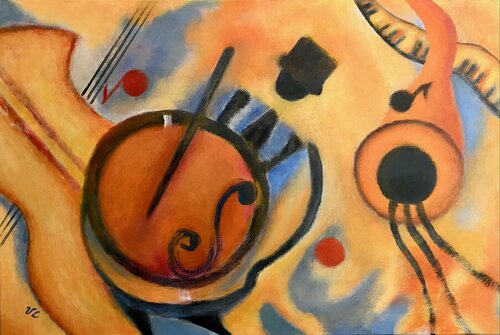 Summer of Jazz van Victoria Lakes, Schilderij te koop op Singulart