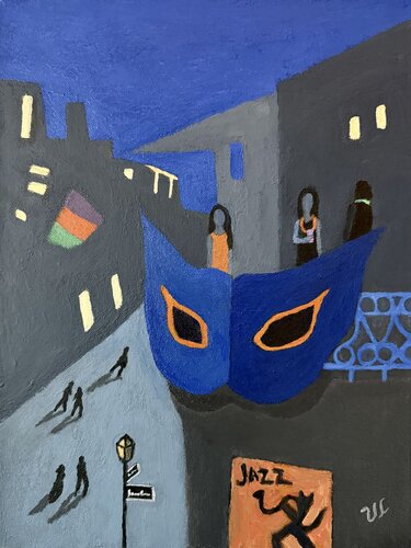 Vieux Carré van Victoria Lakes, Schilderij te koop op Singulart