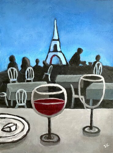 Dinner at Trocadero van Victoria Lakes, Schilderij te koop op Singulart