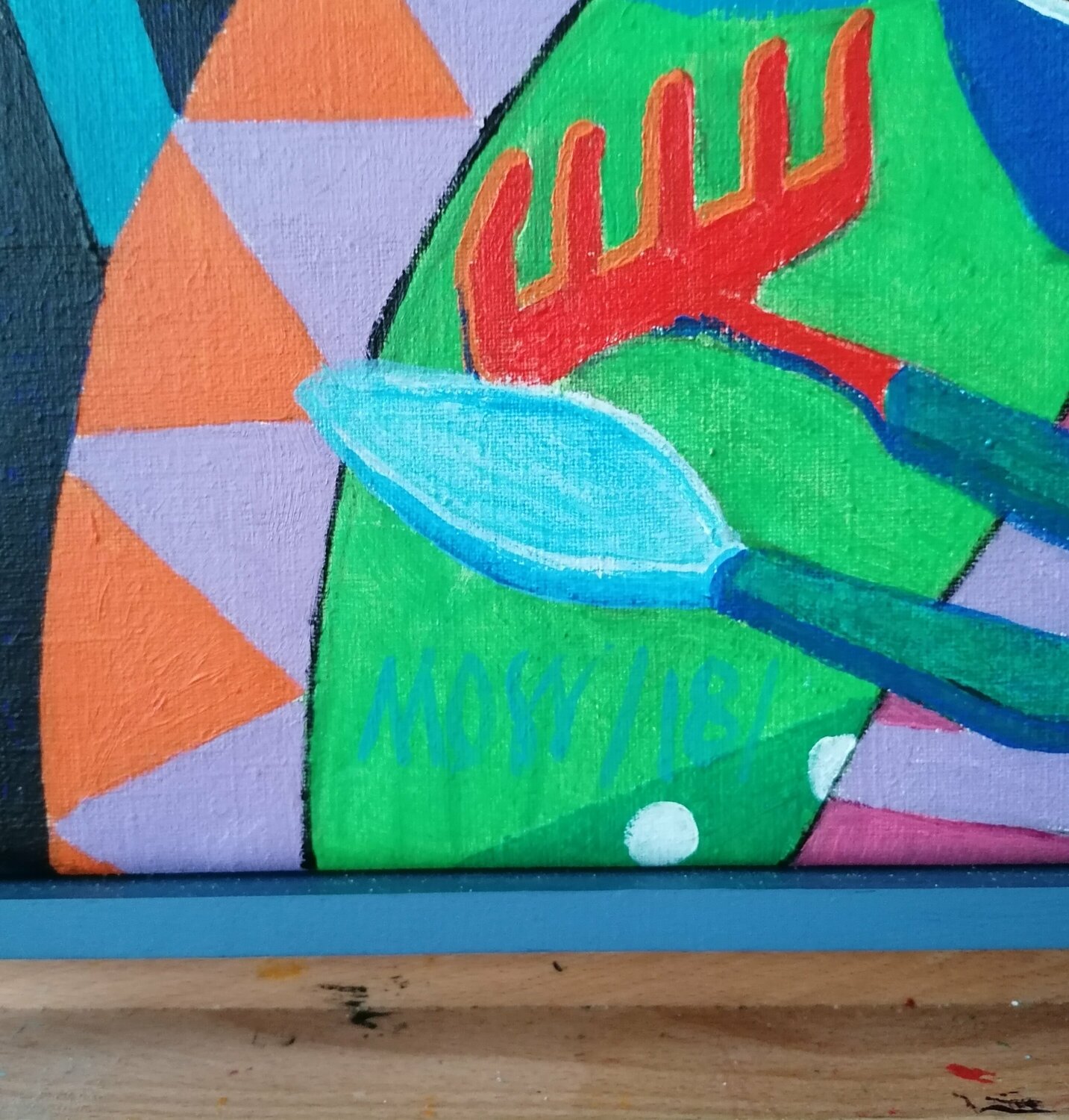 Still life with small rakes by Michal Ostaniewicz (2018) : Painting ...