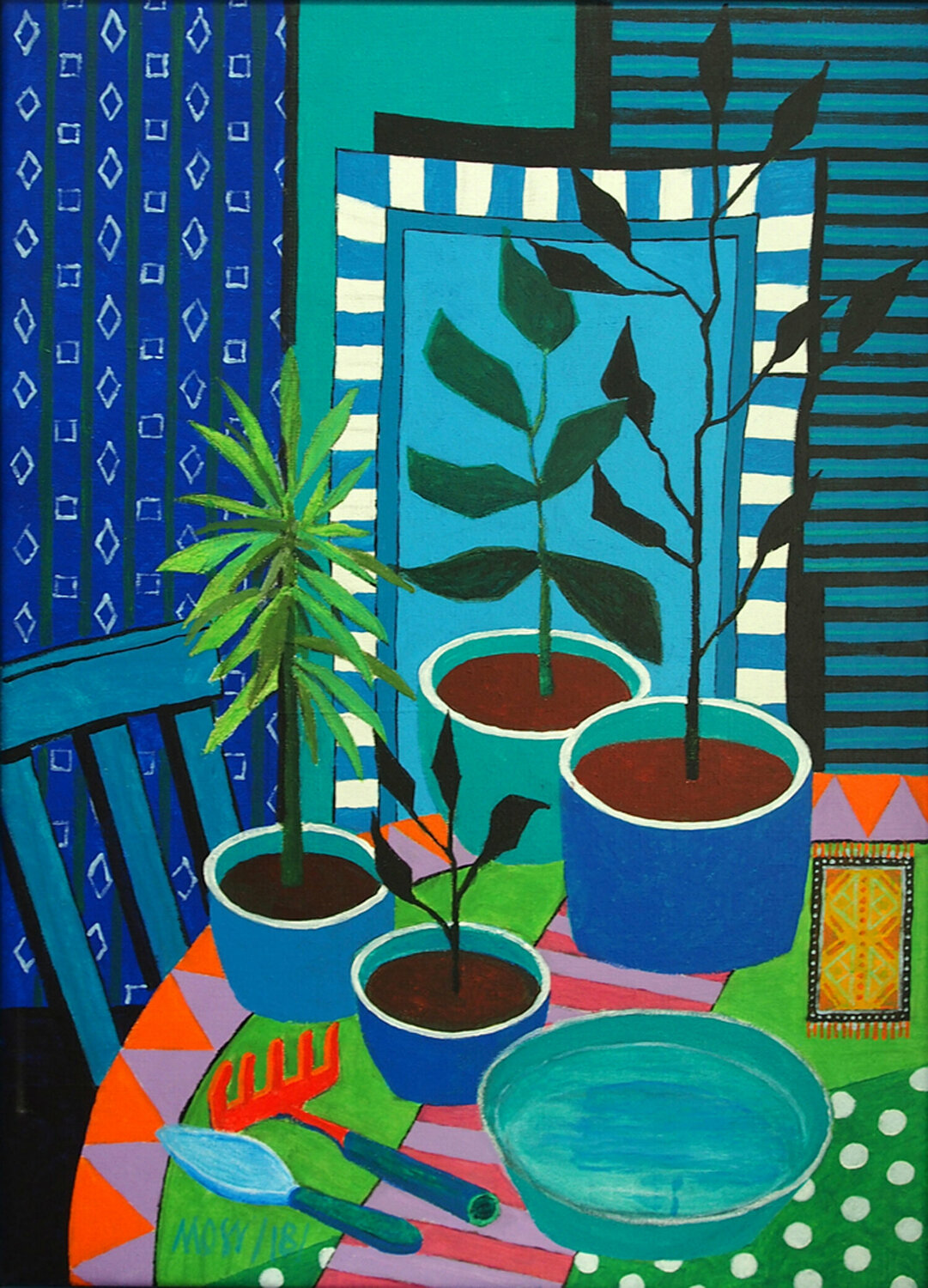 Still life with small rakes by Michal Ostaniewicz (2018) : Painting ...