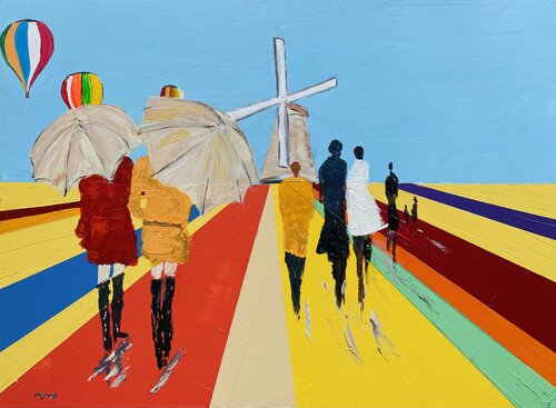 RENDEZ-VOUS AU MOULIN ! van Mr Mindwash, Schilderij te koop op Singulart