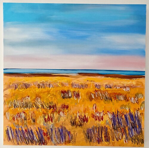 Joli champ du littoral van Mr Mindwash, Schilderij te koop op Singulart