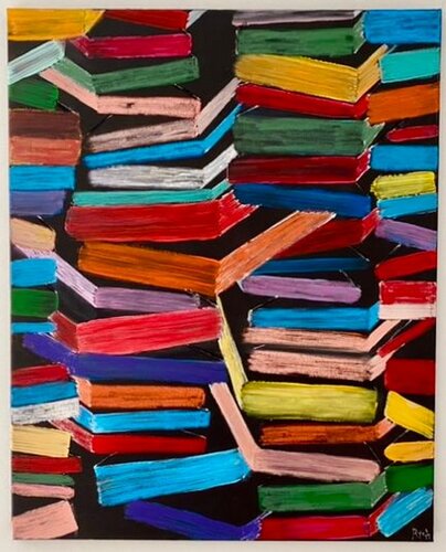 LA BIBLIOTHEQUE by Mr Mindwash, Painting for Sale on Singulart