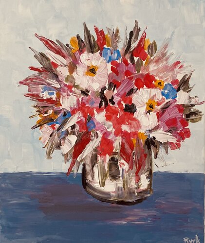 Symphonie le joli bouquet de fleurs des champs by Mr Mindwash, Painting for Sale on Singulart