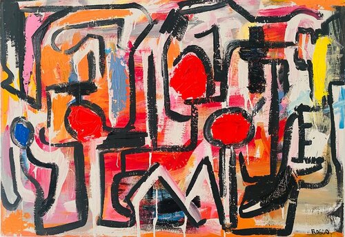 OEUVRE N°  182 by Mr Mindwash, 회화 for Sale on Singulart