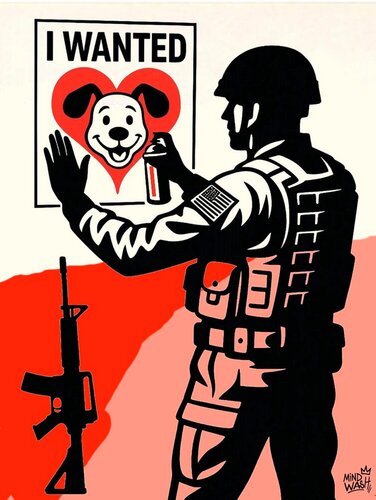 ❖ Digigraphie ❖ «WANTED ! » by Mr Mindwash, Work on Paper for Sale on Singulart