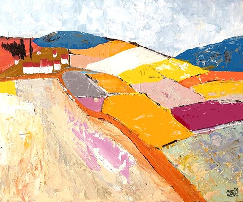 ❖ Digigraphie ❖ «LES COLLINES » de Mr Mindwash, Obra en papel a la venta en Singulart