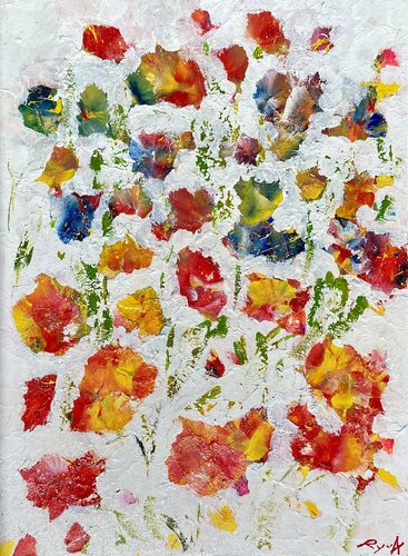 Les fleurs de mon jardin van Mr Mindwash, Schilderij te koop op Singulart