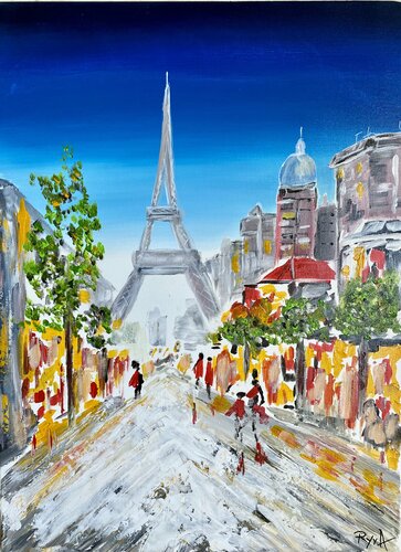 Paris je t'Aime !!! van Mr Mindwash, Schilderij te koop op Singulart